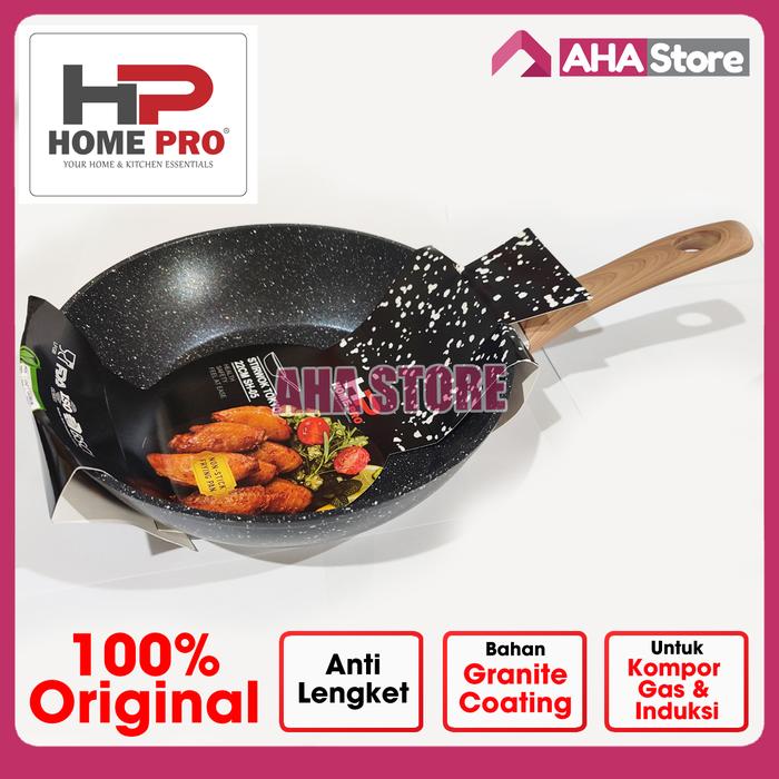 Gambar Home Pro Fry Wok Pan Penggorengan Granite Anti Lengket Stirwok Tokyo - 22 cm SH-05 dari AHA Store Indonesia_NEW undefined Tokopedia