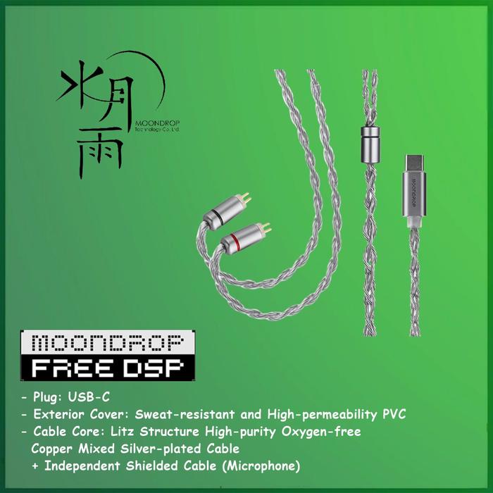 Gambar Moondrop FreeDSP Free DSP Headphones Cable Kabel Earphones Type C dari Officiall Brands undefined Tokopedia