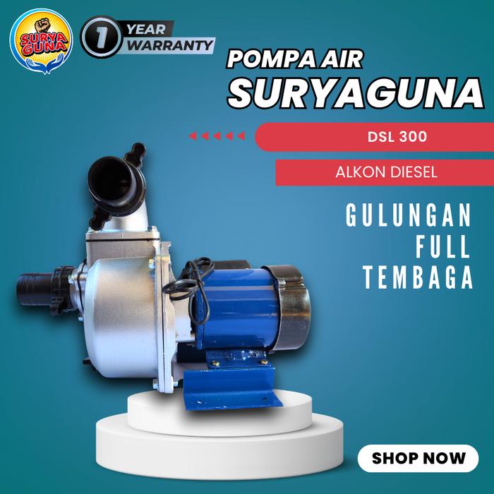 Gambar Pompa air modifikasi 2 dim kapasitas besar DSL 300 alkon diesel - DSL 300  dari Suryaguna Store undefined Tokopedia