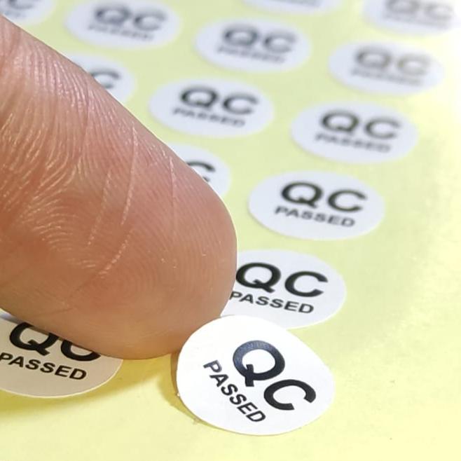 Gambar Sticker QC | Label QC PASSED | Sticker QC PASSED | QC Label Sticker - 30 PCS dari CALS PRINT undefined Tokopedia