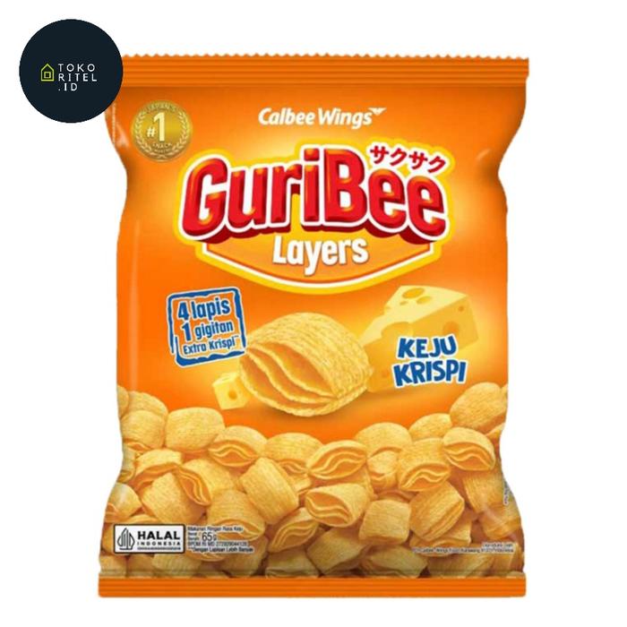 Gambar GURIBEE Snack Layer Rumput Laut 65g/Guribee Keju Krispi/Guribee BQQ - KEJU KRISPI dari Toko Ritel Indonesia undefined 4 Tokopedia