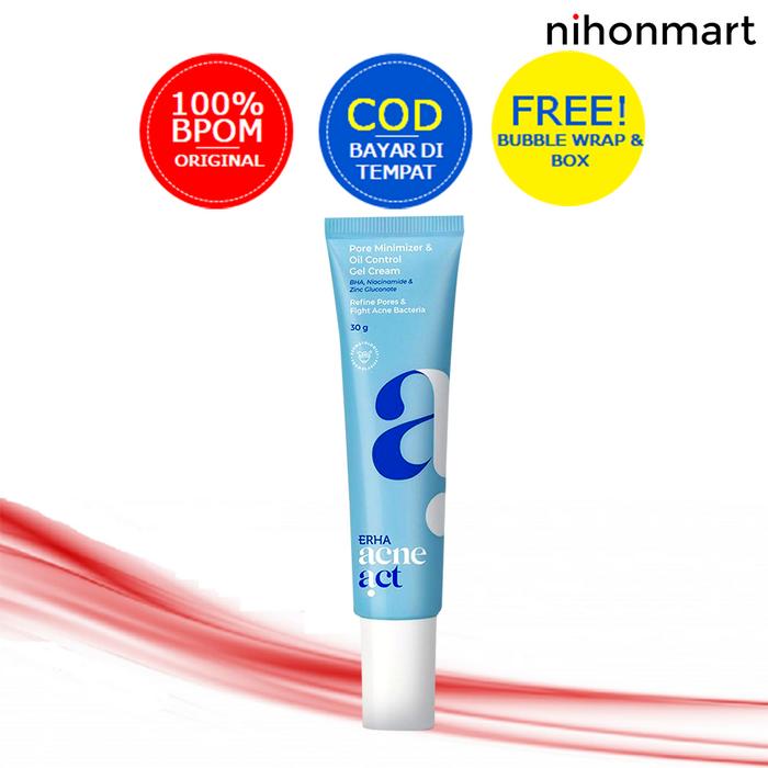 Gambar Erha Acneact Pore Minimizer & Oil Control Gel Cream 30g dari nihonmart undefined Tokopedia