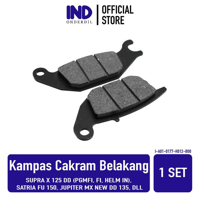 Gambar Kampas Rem Cakram Belakang-Discpad-Dispad Satria FU-F 150-F150/MX King - 2 mm dari IND Onderdil undefined Tokopedia