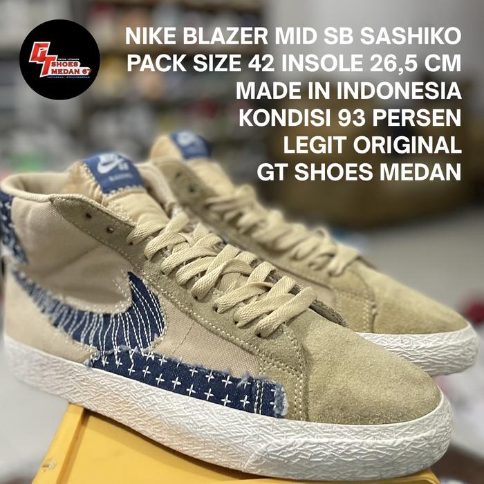 nike blazer sashiko sesame