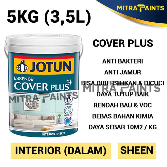 Gambar CAT TEMBOK JOTUN INTERIOR EKSTERIOR SUBTLE GREEN 7685 HIJAU SAGE GREEN - COVER PLUS dari Mitra Paints undefined Tokopedia