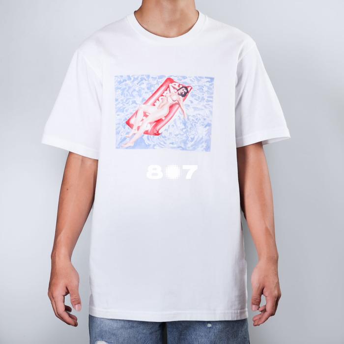 Gambar Sup. Float White Tee dari 807GARAGE undefined Tokopedia