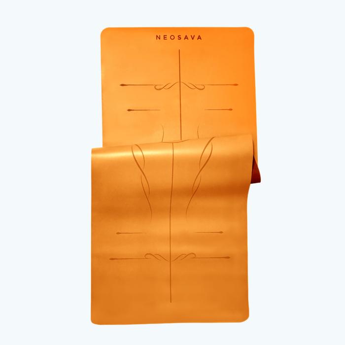 Gambar NEOSAVA MINERALFLEX Matras Yoga 5mm Anti Slip PU Natural Rubber Mat - AMBER dari Will Gate Shop undefined Tokopedia