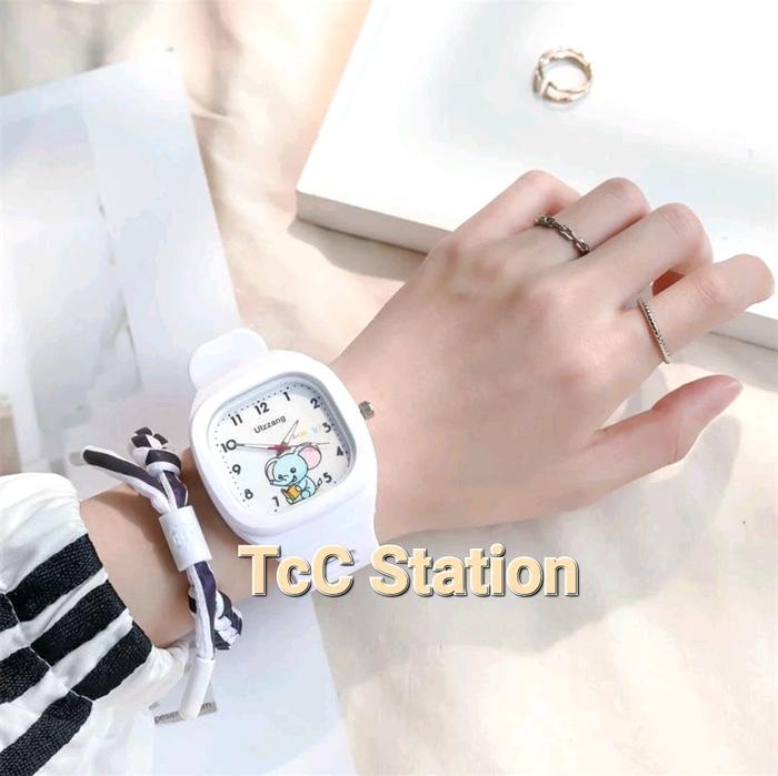 Gambar Jam Tangan Wanita Import Analog Gajah Jam Tangan Anak Perempuan Viral - Putih dari Toko Kertas 88 undefined Tokopedia