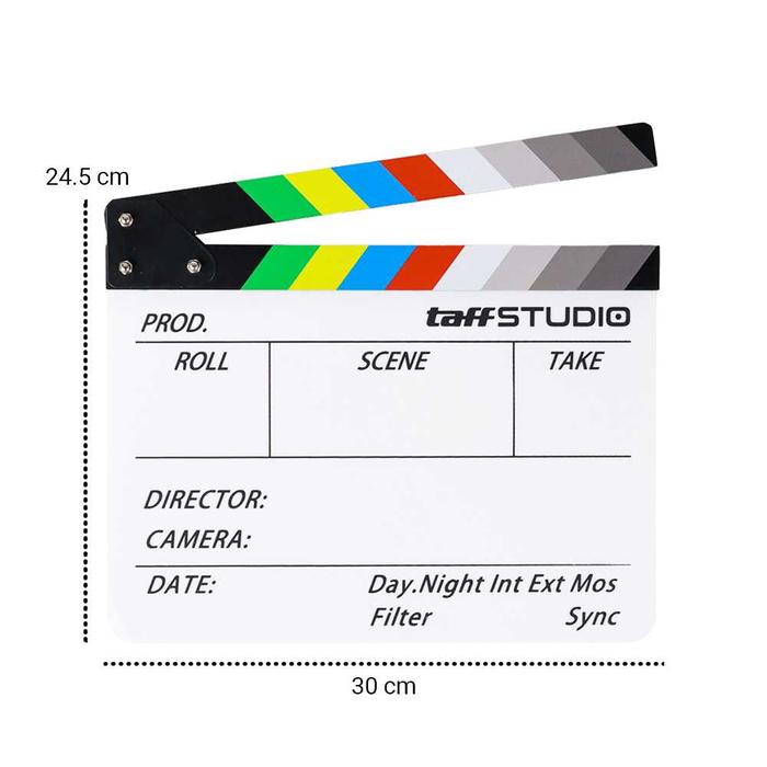 Gambar Profesional Clapper Board Film Televisi Sutradara Colorful Acrylic - Putih dari MALL-AKU undefined Tokopedia
