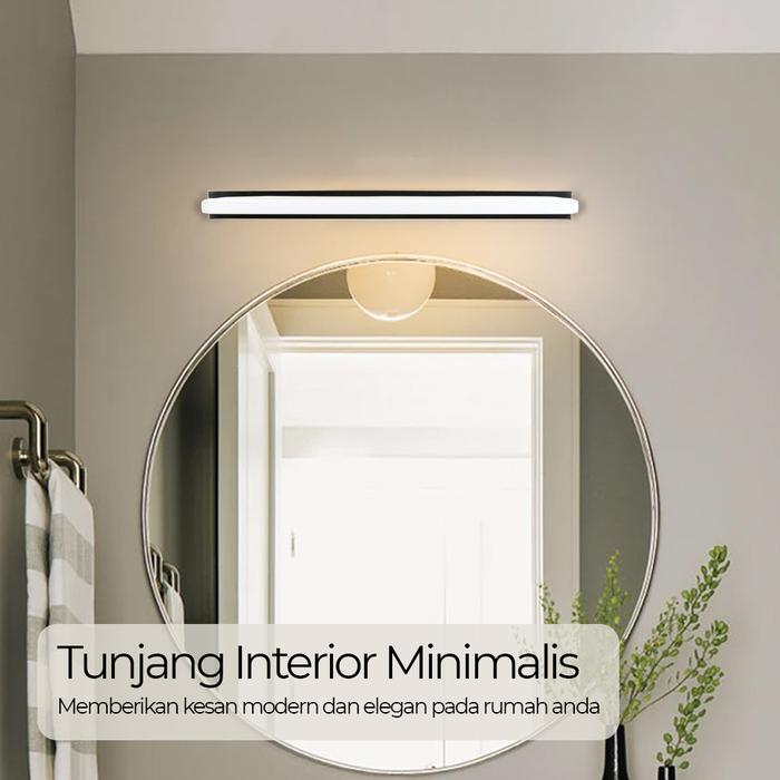 Gambar TaffLED Lampu Cermin 52 cm Mirror Lighting Multifungsi LED 240V 12 W - Warm White dari Medan Mirrorless undefined Tokopedia