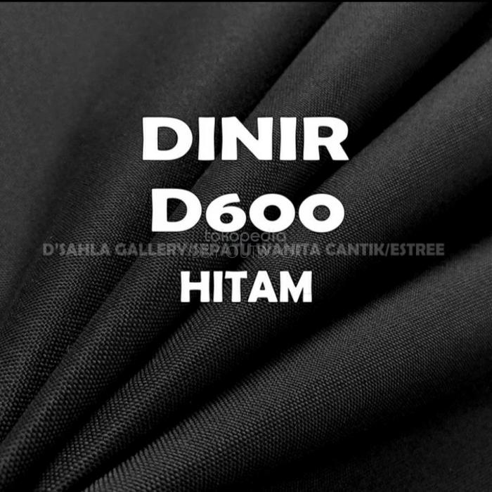 Gambar Kain Dinir D600 Bahan Untuk Tas Per Meter - Hitam dari D&amp;Y OUTDOOR undefined Tokopedia
