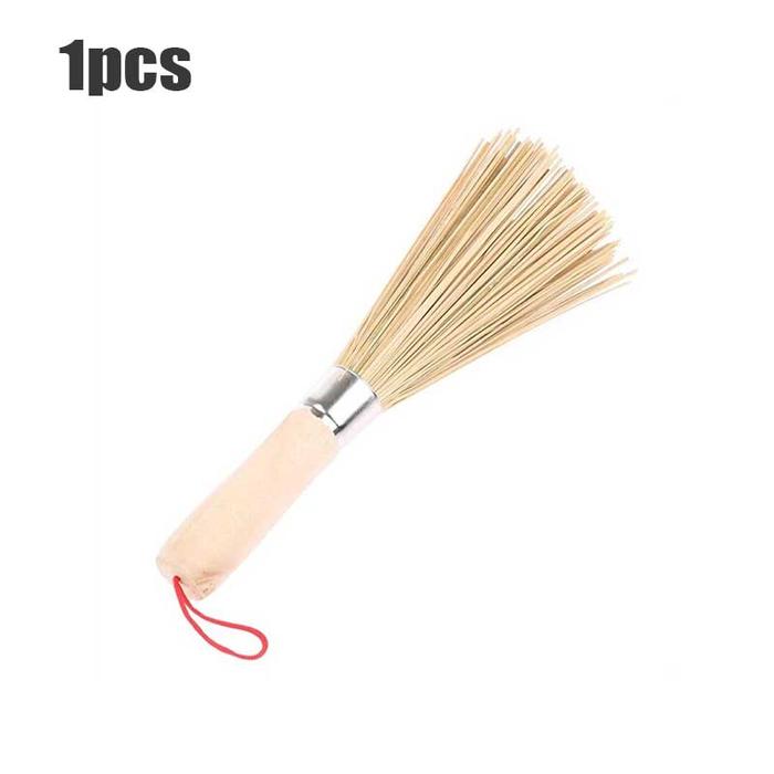 Gambar Sapu Kuali Sapu Wajan Wok Brush Pembersih Kuali Bambu - 1pc dari Supercy-Mall undefined Tokopedia