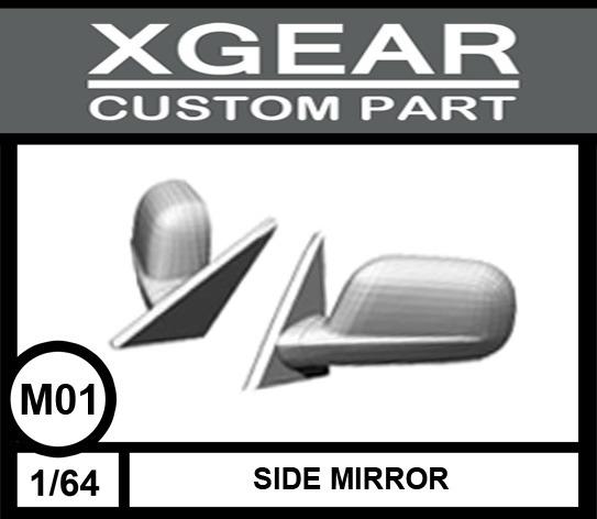 Gambar XGEAR SIDE MIRROR / SPION detailing for DIECAST 1/64 - MODEL M1X dari bankarethw64 undefined Tokopedia