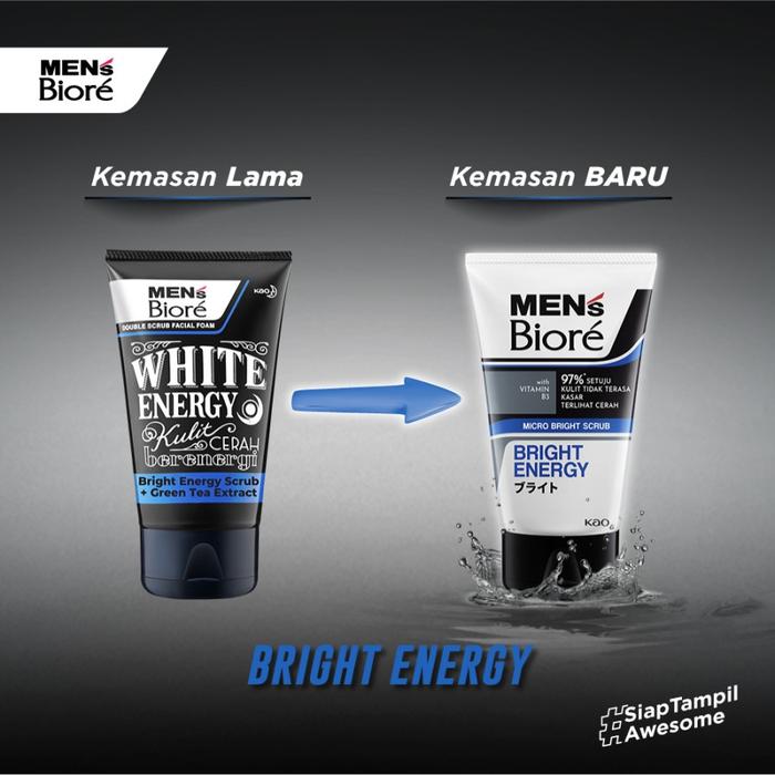 Gambar Men's Biore Sabun Muka Pria 100gr - BRIGHT dari Primajati undefined Tokopedia