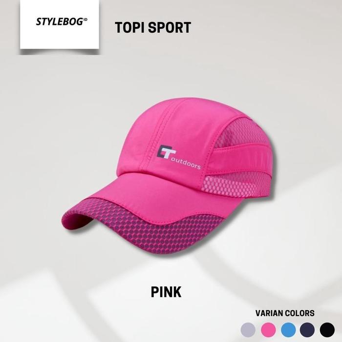 Gambar Topi Sport Pria Wanita T-Outdoors - Pink dari fitraf8 undefined Tokopedia