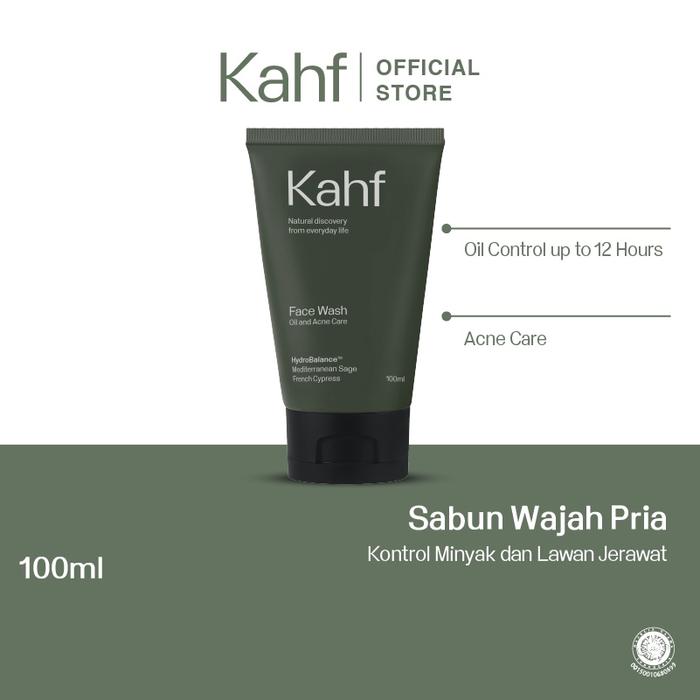 Gambar Kahf Oil And Acne Care Face Wash 100 Ml Sabun Cuci Muka Pria Jerawat dari CV. Mahreen Store Official undefined Tokopedia