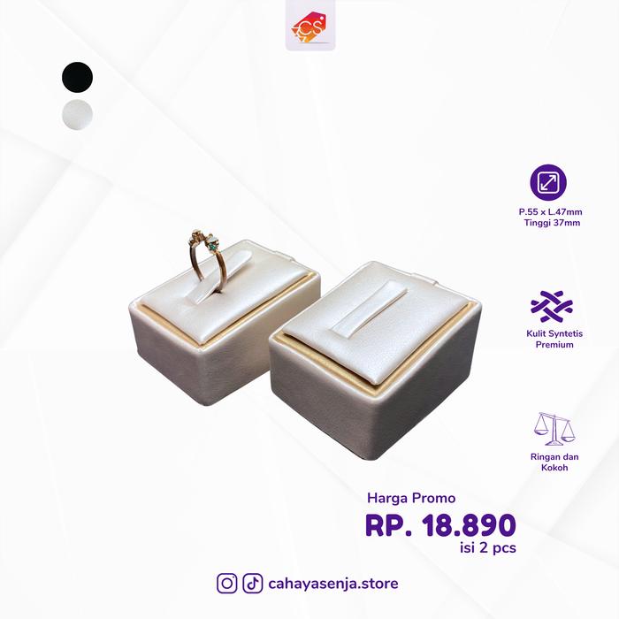 Gambar Display Cincin Couple/Single, Anting, Liontin, Anting Gelang isi 2 pcs - Cincin Single, Cream lis Gold dari Cahaya Senja Store_NEW undefined Tokopedia