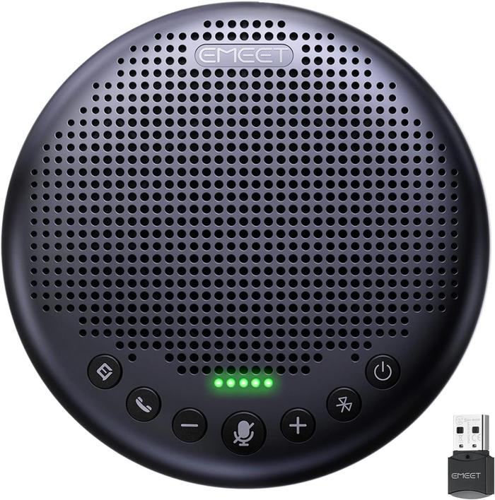 Gambar eMeet Luna Plus 2023 8 Mics Bluetooth Wireless Speakerphone - Standard dari Hello El Official undefined Tokopedia
