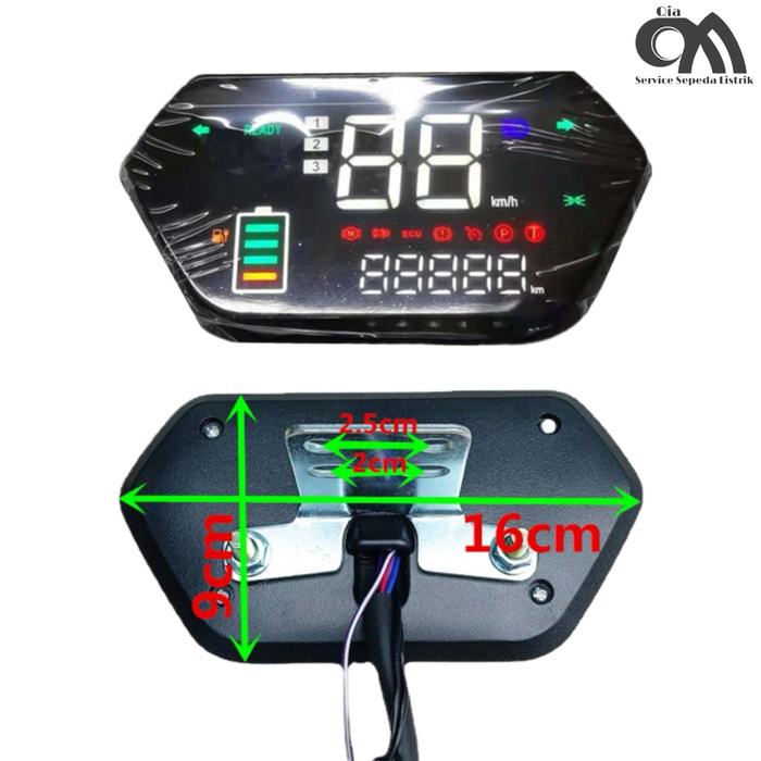 Gambar Indicator Display 48V-72V Motor Listrik & Sepeda Listrik - Siku dari QIA EV Solution undefined Tokopedia
