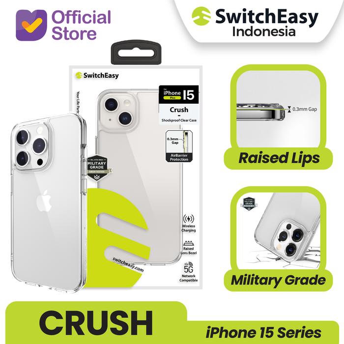 Gambar Case iPhone 15 Pro Max Plus SwitchEasy Crush Magsafe Clear Slim Casing - Crush, 15 Pro dari SwitchEasy Official undefined Tokopedia