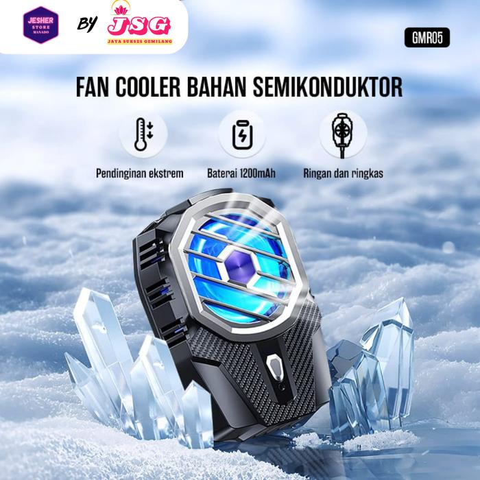 Gambar GAMEN Mobile Phone Gaming Fan Cooler GMR05 Bahan Semikonduktor Wireles dari JESHER Store Manado undefined Tokopedia