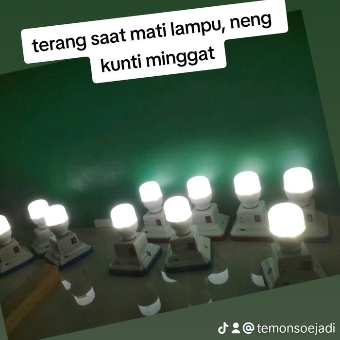 Asya power Lampu Emergency JT 5Watt Durasi 5 Jam Terang Josss Anti Mati Paket 5 Watt Hati Riang Gembira