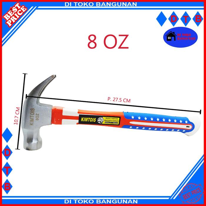 Gambar Palu Kambing 8OZ - 16OZ Kimtois - 8OZ dari Di Toko bangunan undefined Tokopedia