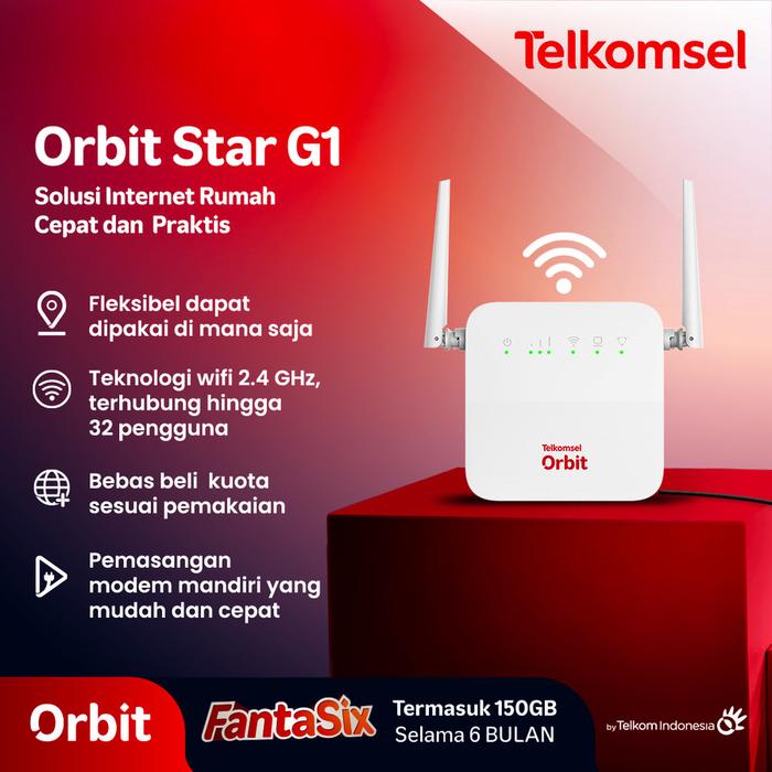 Jual Telkomsel Orbit Star G1 Modem Wifi 4G High Speed Bonus Data ...