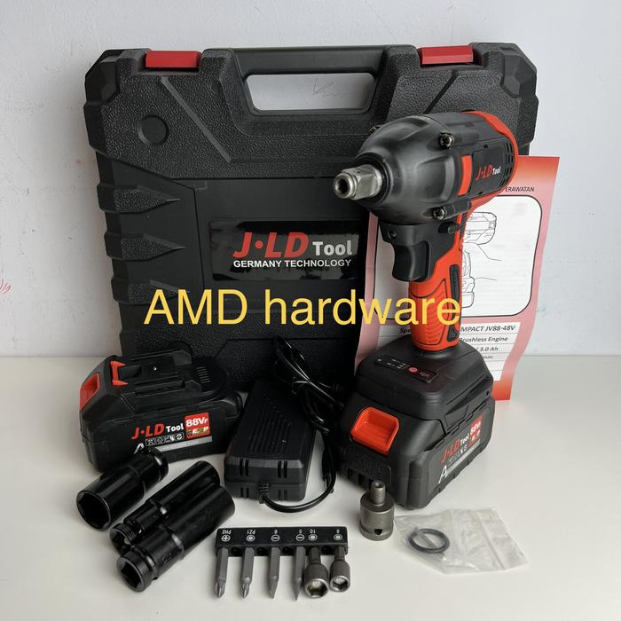 Gambar MESIN IMPACT WRENCH CORDLESS ORIGINAL DOLIZ BD501 BATERAI 21V BD 501 - JLD 48V JV-88 dari AMD hardware undefined Tokopedia