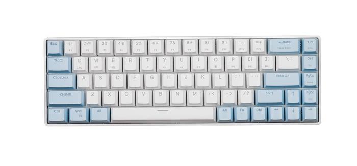 Gambar Digital Alliance DA Meca Air S 65% Wireless Mechanical Gaming Keyboard - WHITE-CERULEAN, RED SWITCH dari Edycom undefined Tokopedia