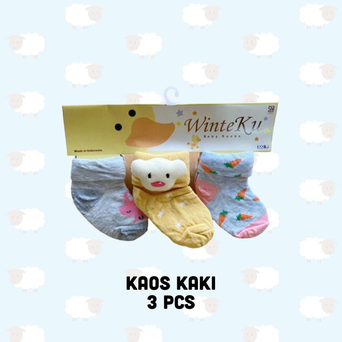 Gambar Winteku Baby Socks Isi 3 | Kaos Kaki Bayi 3D Boneka - Bear Carrot dari Little Star Baby Shop_NEW undefined Tokopedia