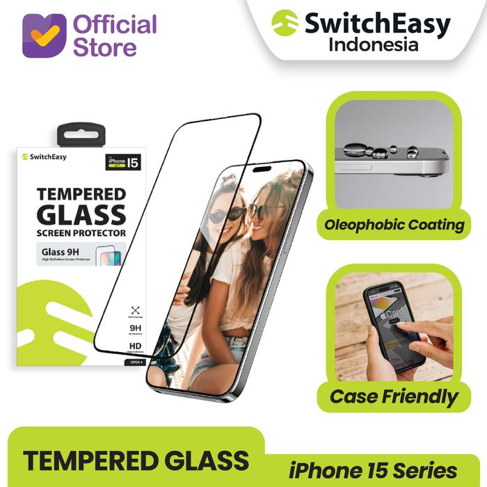 Gambar Tempered Glass iPhone 15 Pro Max Plus SwitchEasy Screen Protector - 9H, 15 Pro Max dari SwitchEasy Official undefined Tokopedia