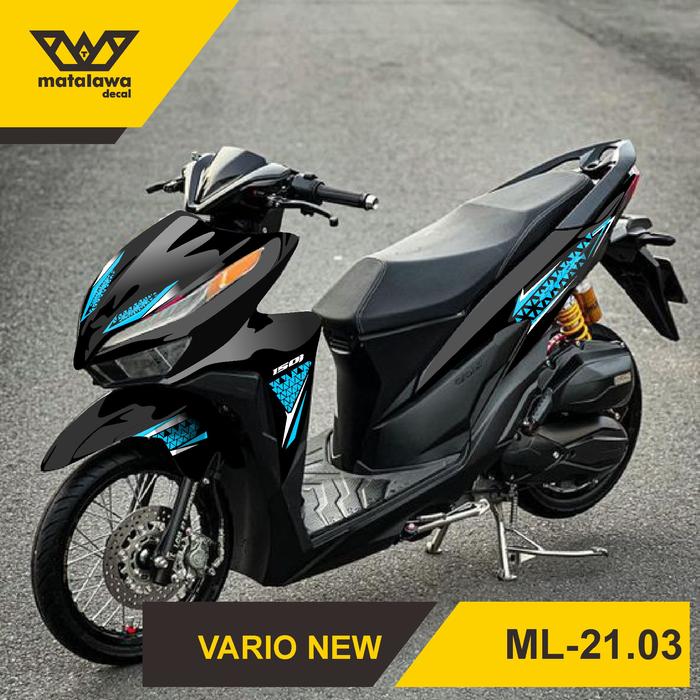 Gambar Stiker Striping Transparan Vario 125 150 New 2018 2019 2020 2021 03 - Biru Muda dari MATALAWA DECAL undefined Tokopedia