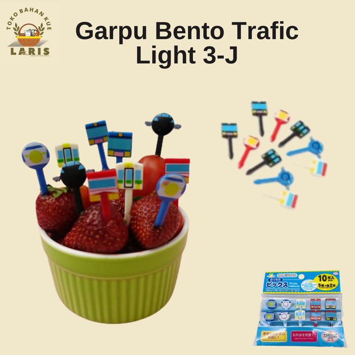 Gambar Tusuk Garpu Bento Trafic Light 3-J dari Tobaku Laris Malang undefined Tokopedia