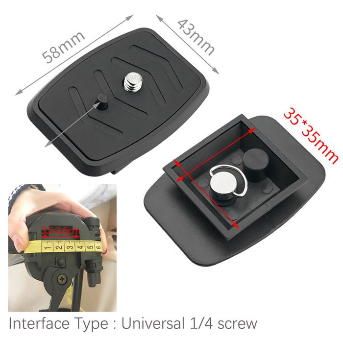 Gambar Tripod Quick Release Plate / Kepala Tripod Universal - Plate 35x35mm dari Juragan Photography undefined Tokopedia