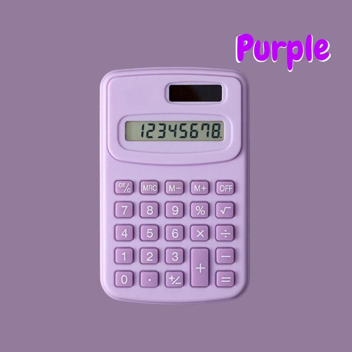 Gambar KAWA Kalkulator Kecil Calculator Mini 8 Digit Warna Lucu Estetik Soft - Mini Purple dari Kawa_Official undefined Tokopedia