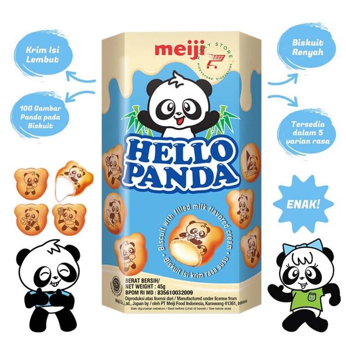 Gambar Meiji HELLO PANDA Biskuit isi 45g - Vanilla 45gr dari Daisy_Doo undefined Tokopedia
