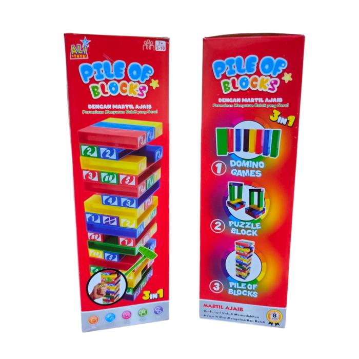 Gambar Mainan Anak Board Game Puzzle Uno Stacko dari Toys Fairy undefined Tokopedia