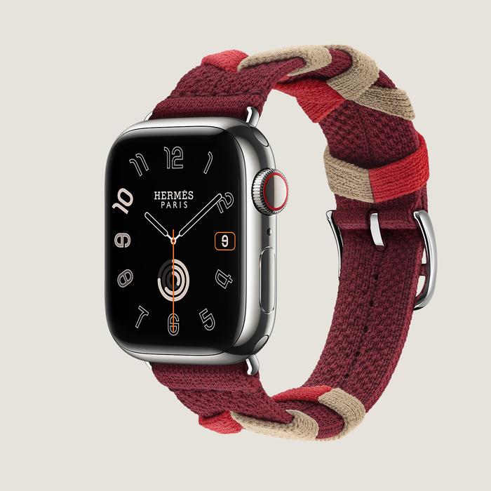394 Apple watch HERMES S5 40mm シルバー お値頃