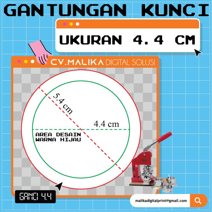 Gambar Gantungan Kunci Custom Desain 4.4 cm, 5.8 cm Glossy / Doff - 4.4 CM, Glossy dari Malika Digital Solusi undefined Tokopedia