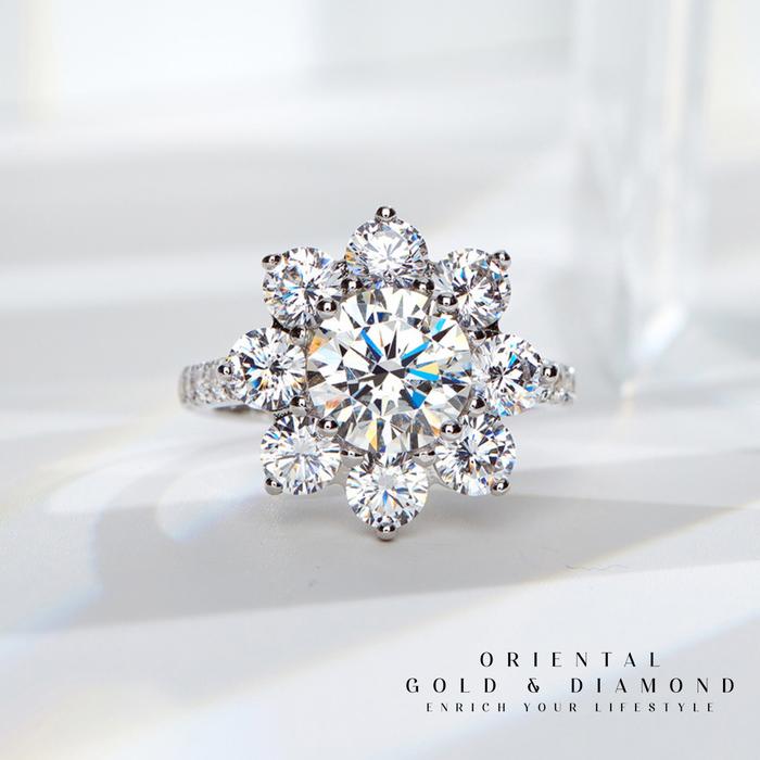 Promo Moissnaite D VVS1 Rings for Women Wedding Band Fine