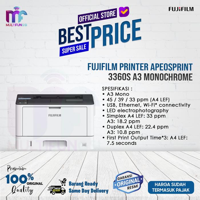 Gambar Fujifilm Printer ApeosPrint 4560S 3960S 3360S A3 Monochrome Original - 3360S dari Multifungsi Online undefined Tokopedia