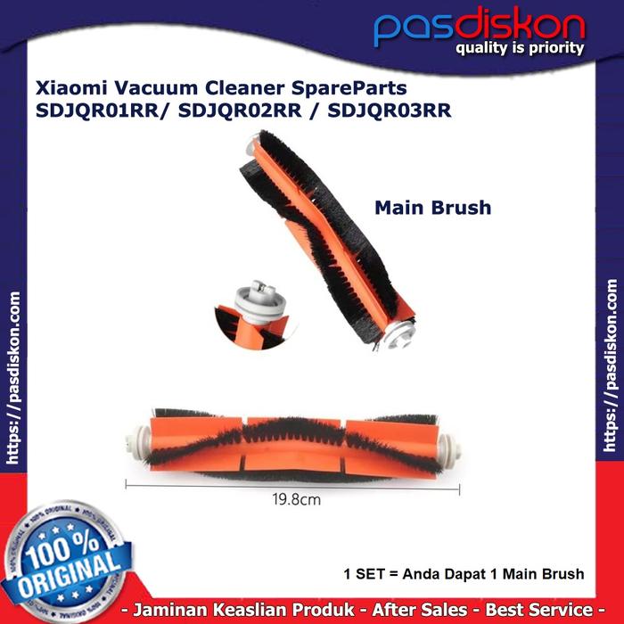 Gambar Xiaomi Mi Smart Robot Vacuum Cleaner - SDJQR01RR - Accs. MainBrush dari PASDISKON undefined Tokopedia