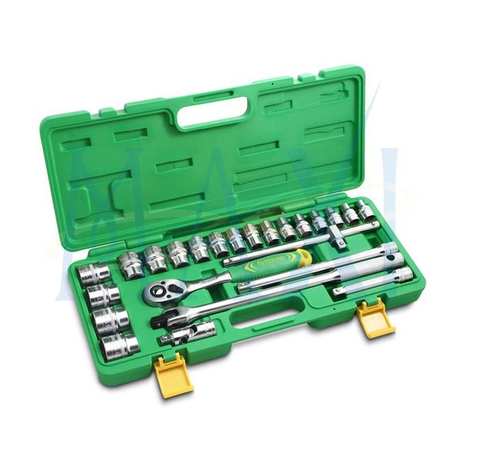 Gambar Tekiro socket set 1/2 inch- 3/8 - 1 1/4 inch isi 24 pcs (box plastik) - 6 PT dari MAXITOOLS undefined Tokopedia