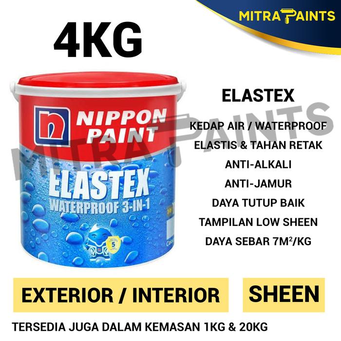 Gambar CAT TEMBOK NIPPON PAINT WARNA SNOW WHITE NP OW 1002 P / BROKEN WHITE - ELASTEX dari Mitra Paints undefined Tokopedia