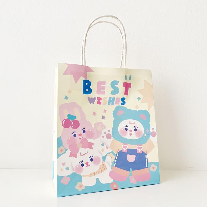 Gambar WOOFIDOO Gift Bag Gift Wrap Kertas Kado Paper Bag Kantong Goodie Bag - Best Wishes dari Woofidoo Pet Grocer undefined Tokopedia