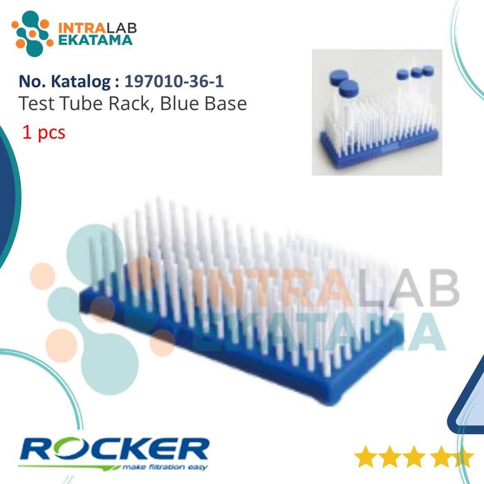 Gambar Test Tube Rack, (Blue Base / White Base), (197010), Rocker - Blue Base dari Intralab Ekatama undefined Tokopedia