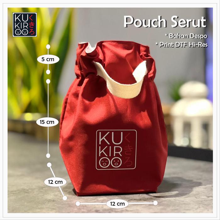 Gambar Pouch Serut Crincle - Hijau Fuji dari Kukiroo undefined 3 Tokopedia