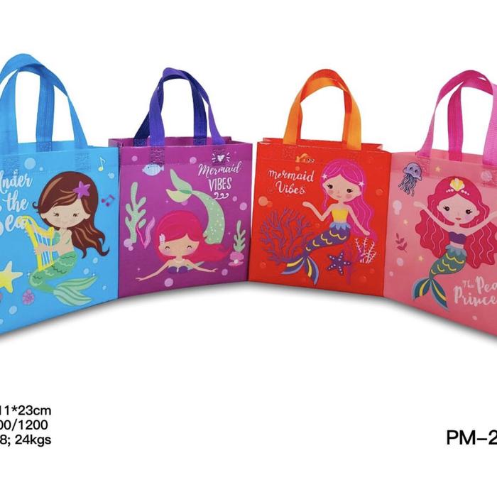 Gambar Tas souvernir ulang tahun/ goodie bag ulang tahun uk S - Mermaid dari JELITA PERNIK undefined 5 Tokopedia