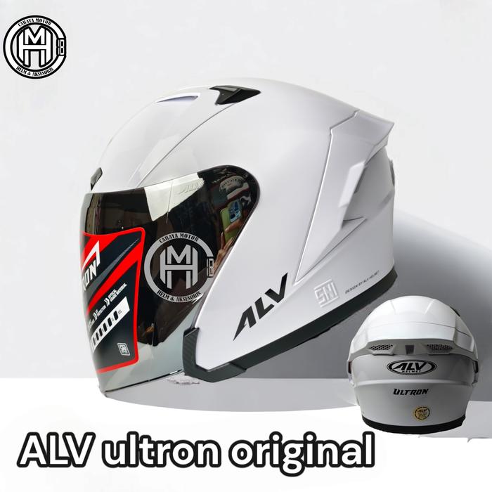 Gambar HELM ALV ULTRON SOLID ORIGINAL|HALF FACE - Putih, All Size dari CAHAYA MOTOR18 undefined Tokopedia